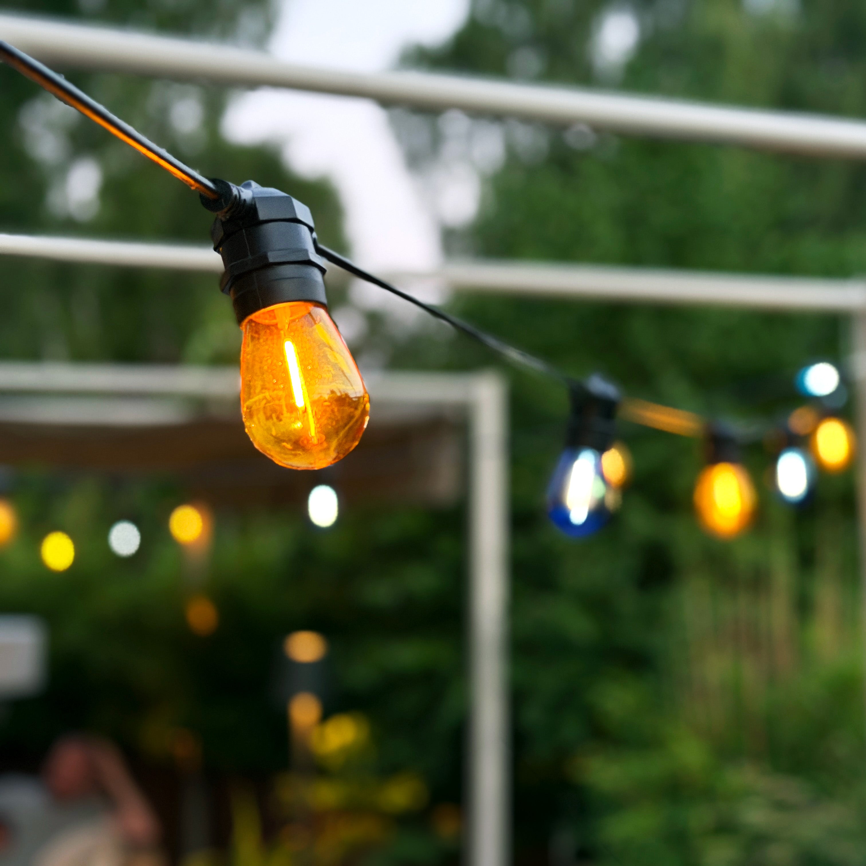 DECO BULB x 5, E27 12V (yellow)