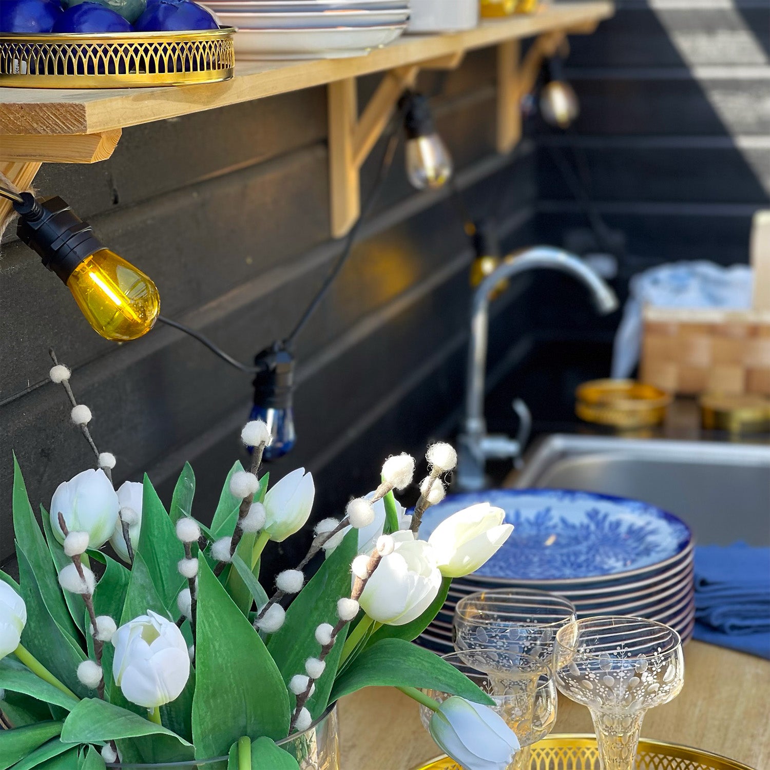 Deco pære, E27 12V (varm hvid)