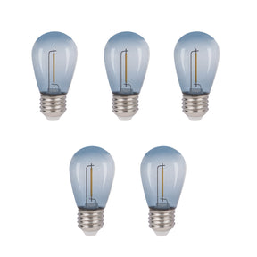 Deco bulb x 5, E27 12V (smoke)