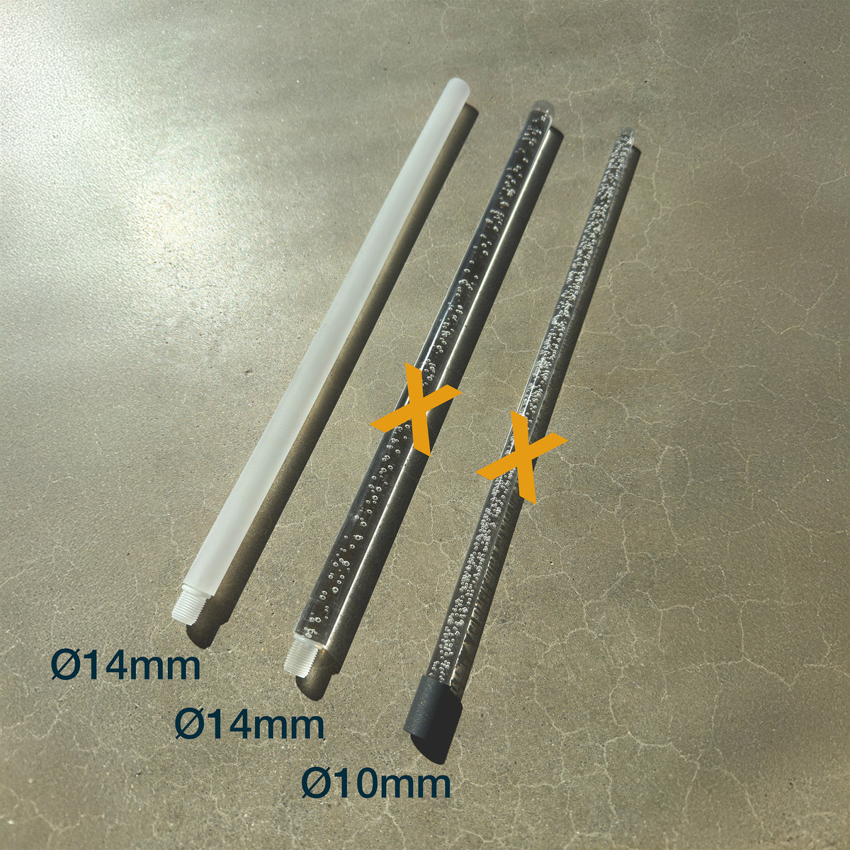 GLASTOPP Stix frostad ø14mm