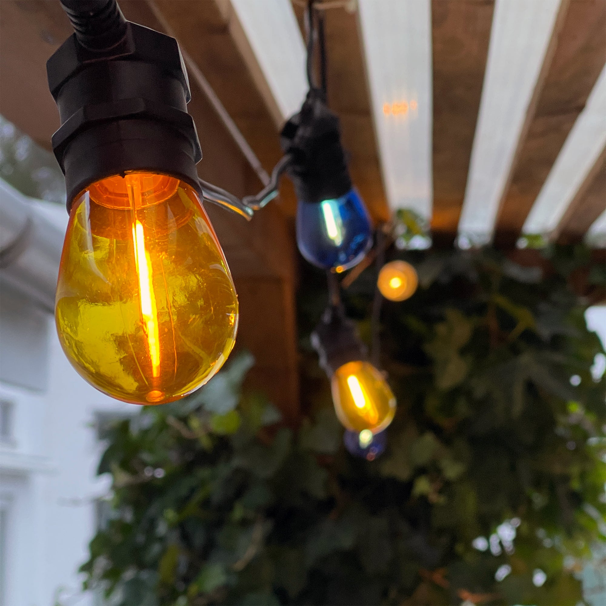 DECO BULB x 5, E27 12V (gul)