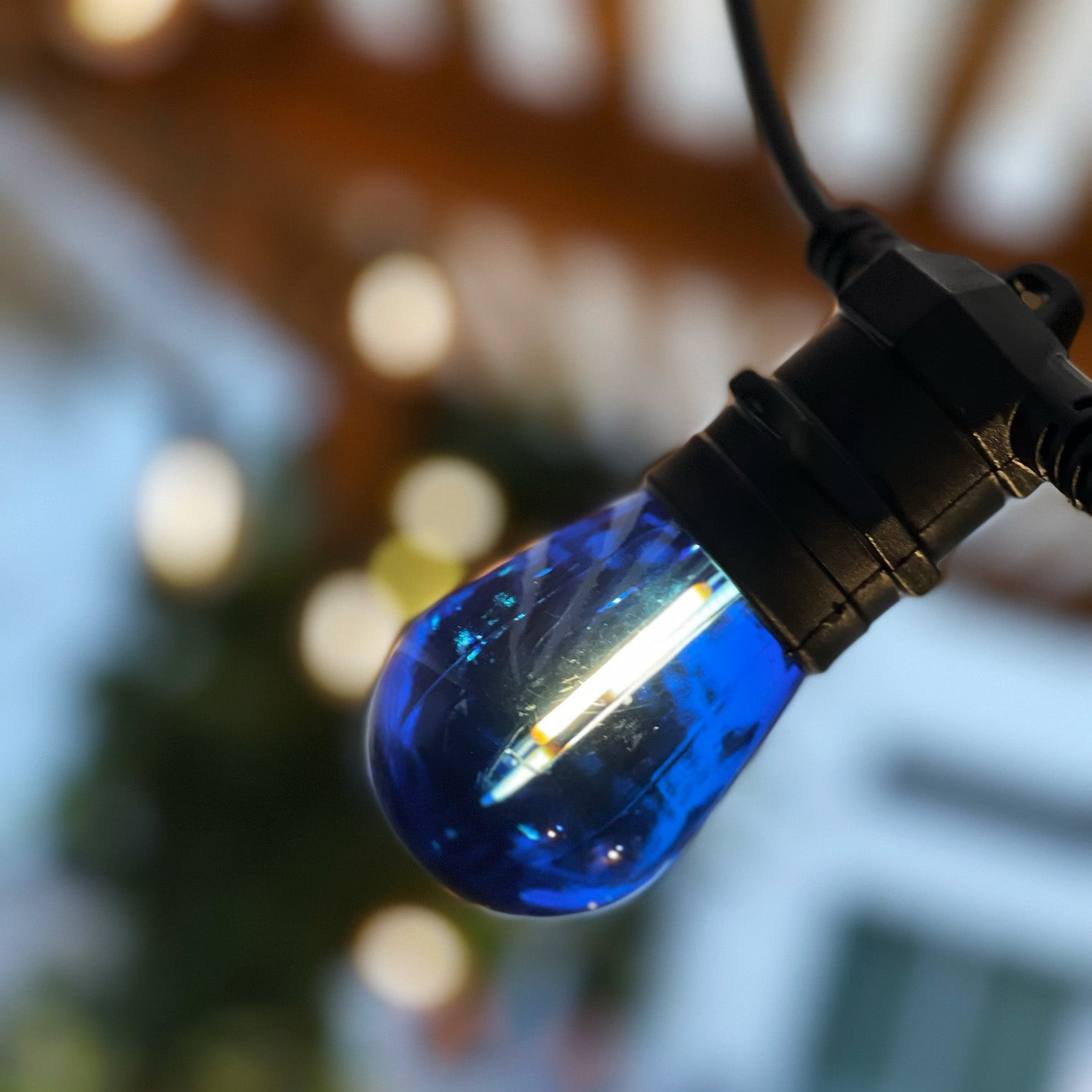 DECO BULB, E27 12V (blå)