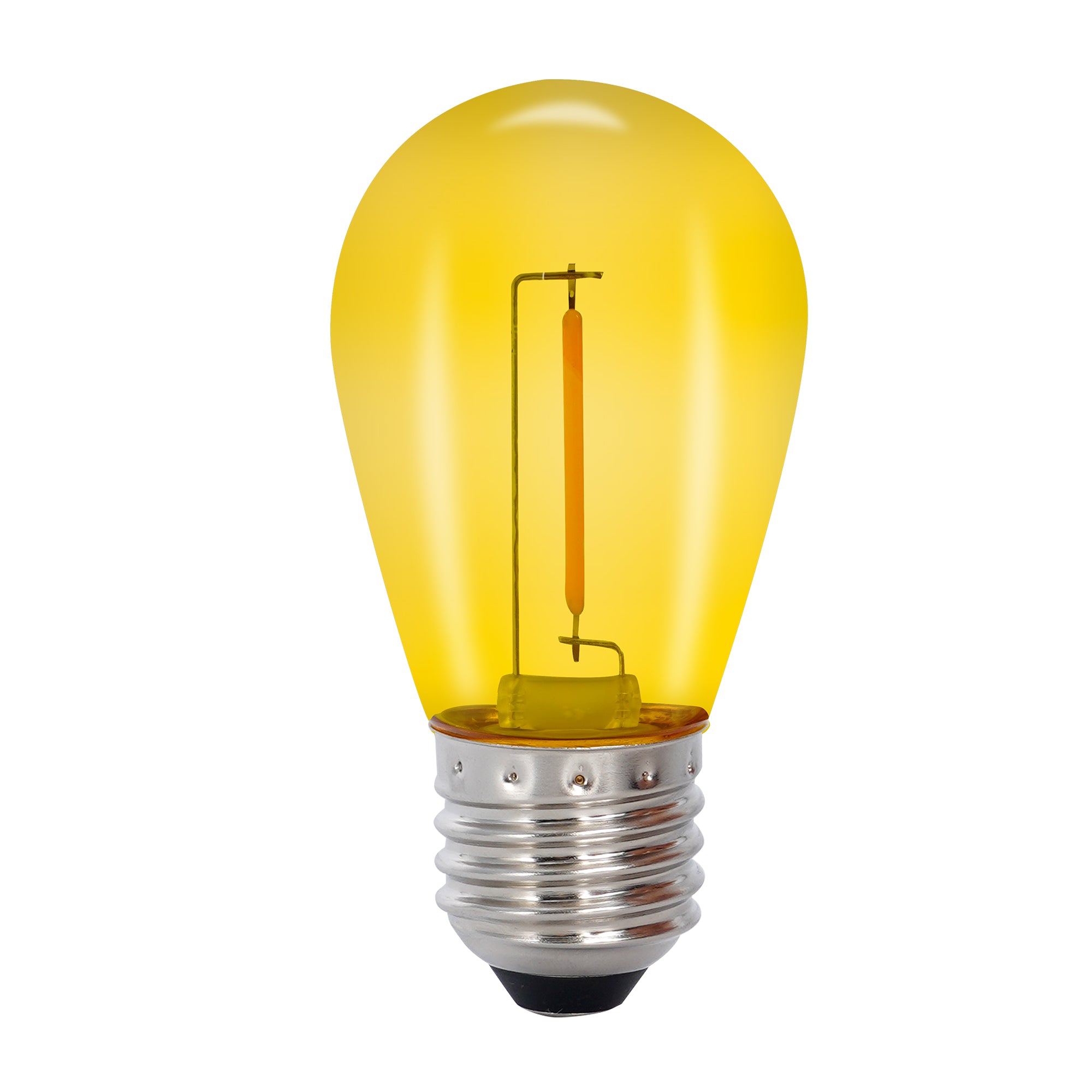 DECO BULB x 5, E27 12V (gul)